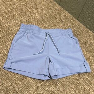 Women’s Three Sixty Six Light Blue Drawstring Golf Shorts - size 4